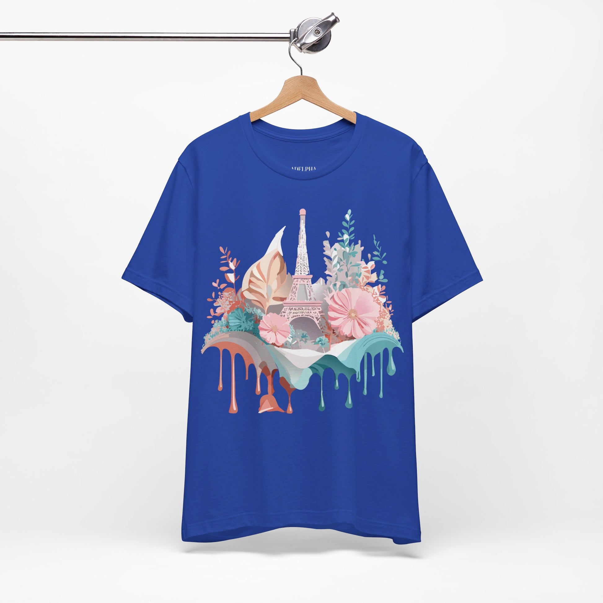 Natural Cotton Tee Shirt - Beautiful Places Collection - Paris Printify