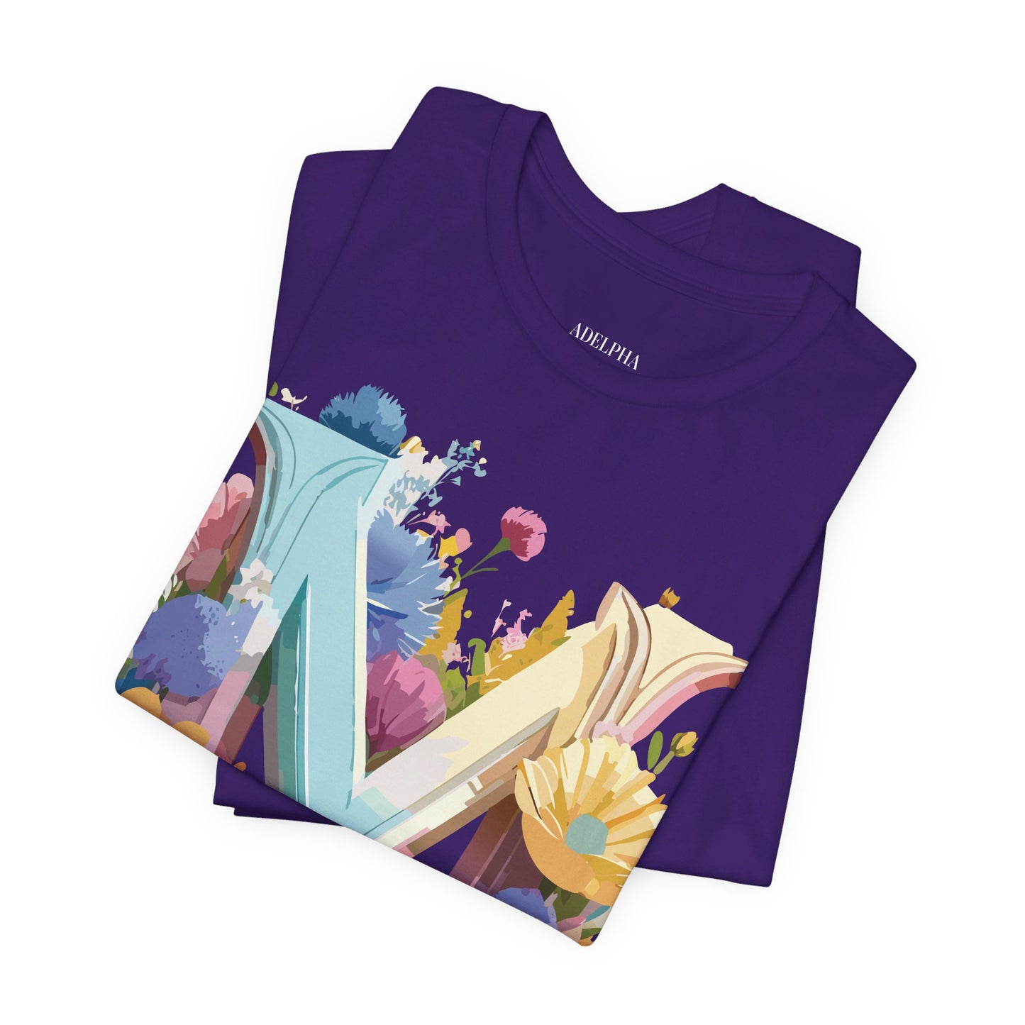 Natural Cotton Tee Shirt - Letters Collection - M Printify