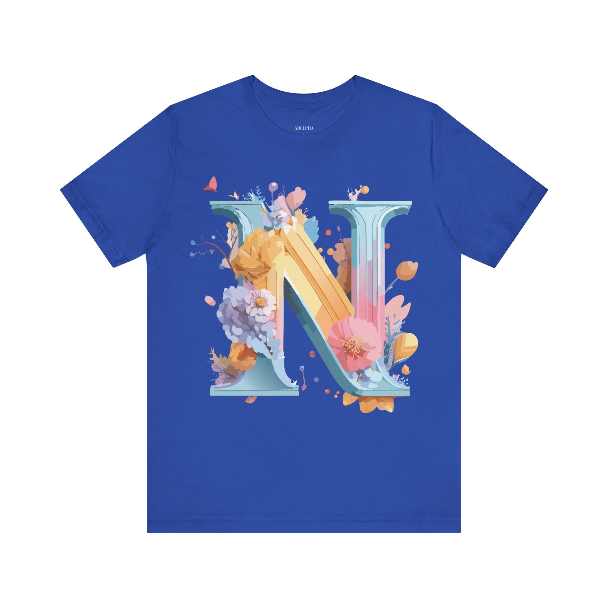 Natural Cotton Tee Shirt - Letters Collection - N Printify