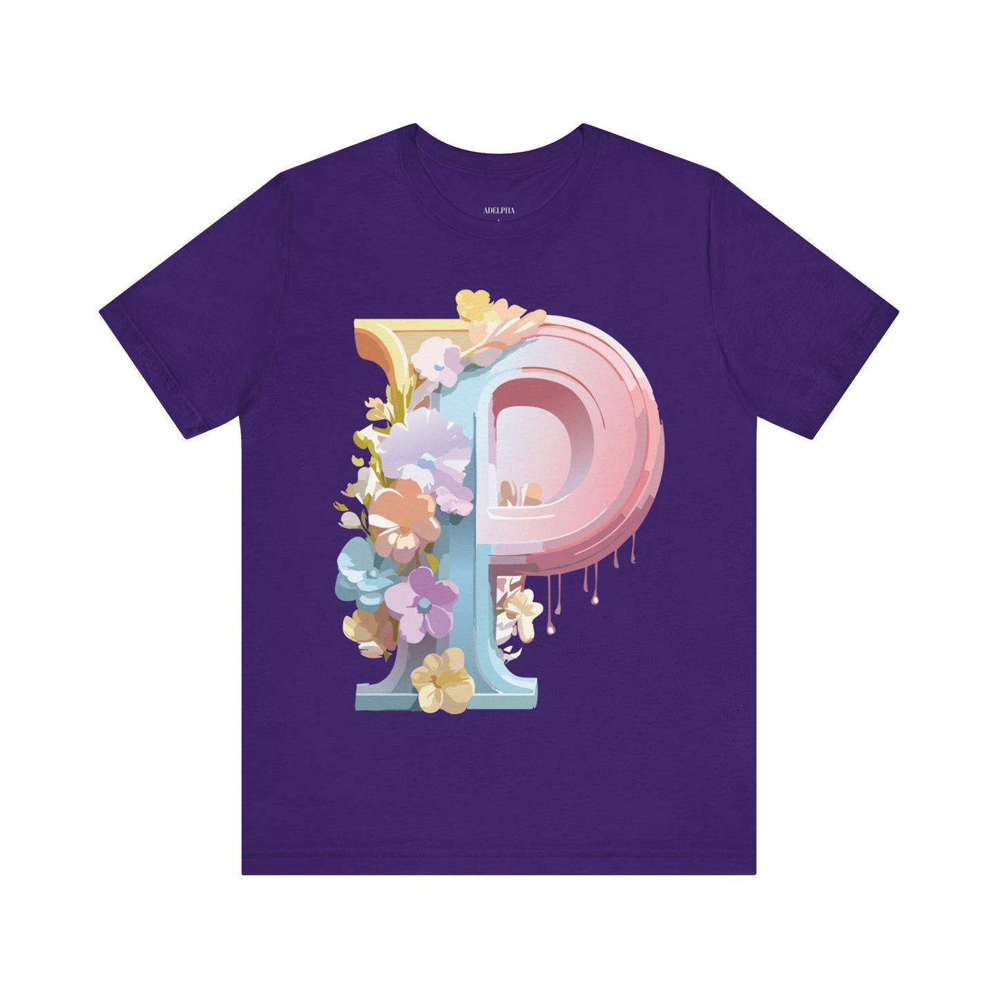Natural Cotton Tee Shirt - Letters Collection - P Printify