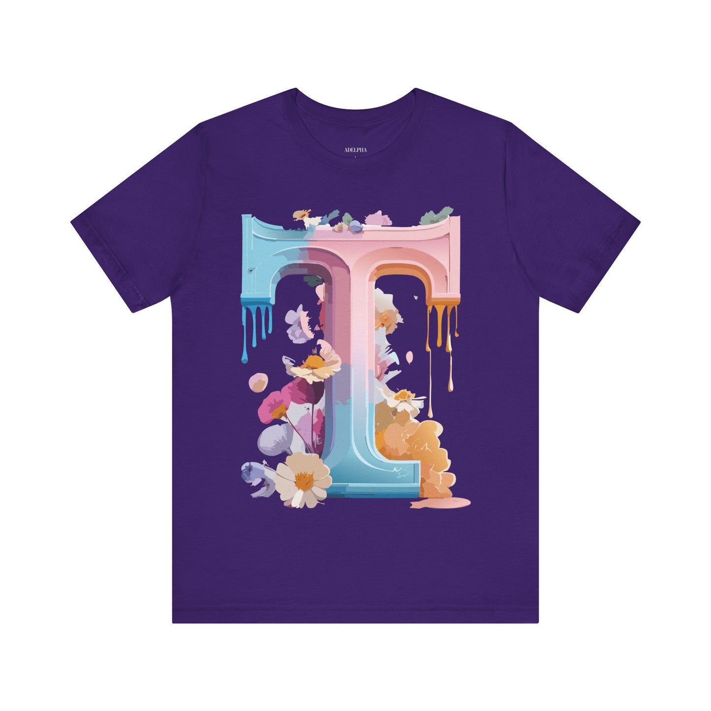 Natural Cotton Tee Shirt - Letters Collection - T Printify