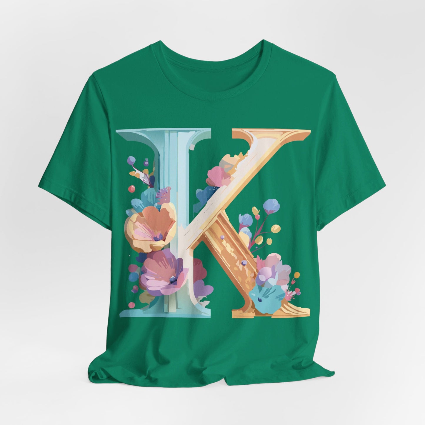 Natural Cotton Tee Shirt - Letters Collection - K Printify