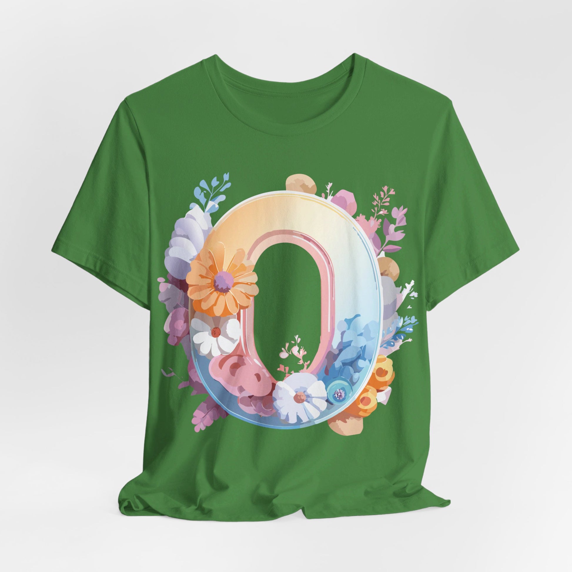 Natural Cotton Tee Shirt - Letters Collection - O Printify