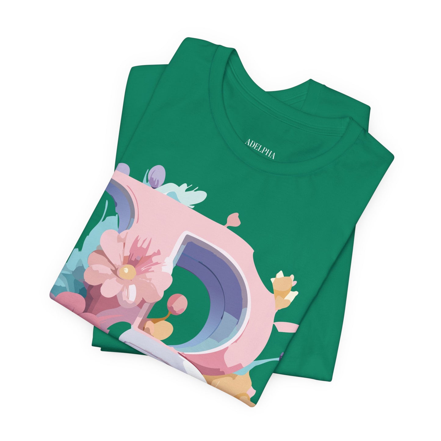 Natural Cotton Tee Shirt - Letters Collection - B Printify