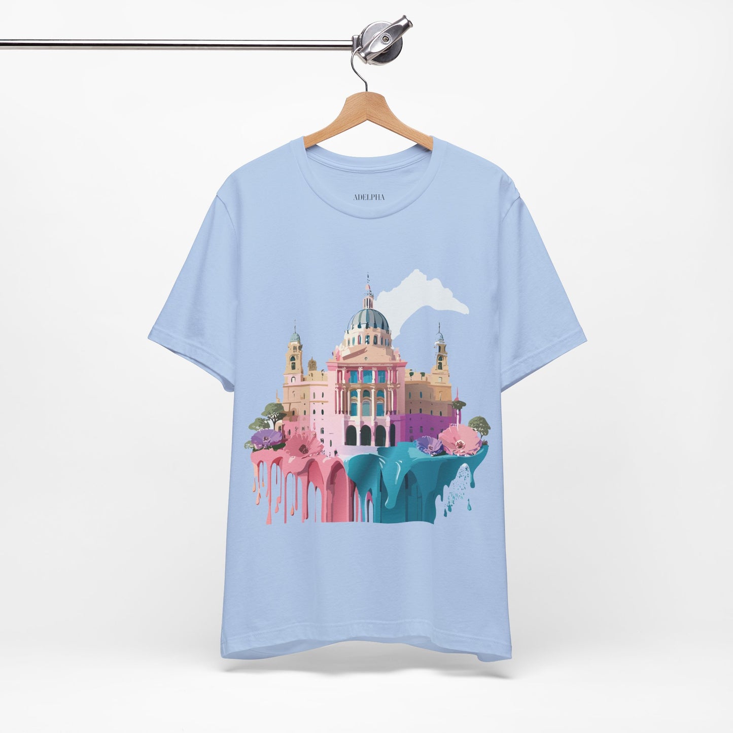 Natural Cotton Tee Shirt - Beautiful Places Collection - Madrid Printify