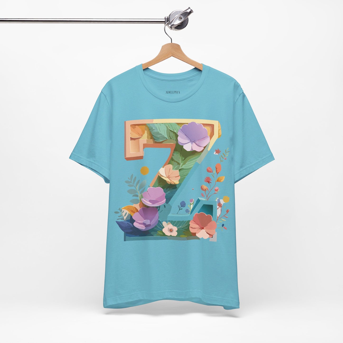Natural Cotton Tee Shirt - Letters Collection - Z Printify