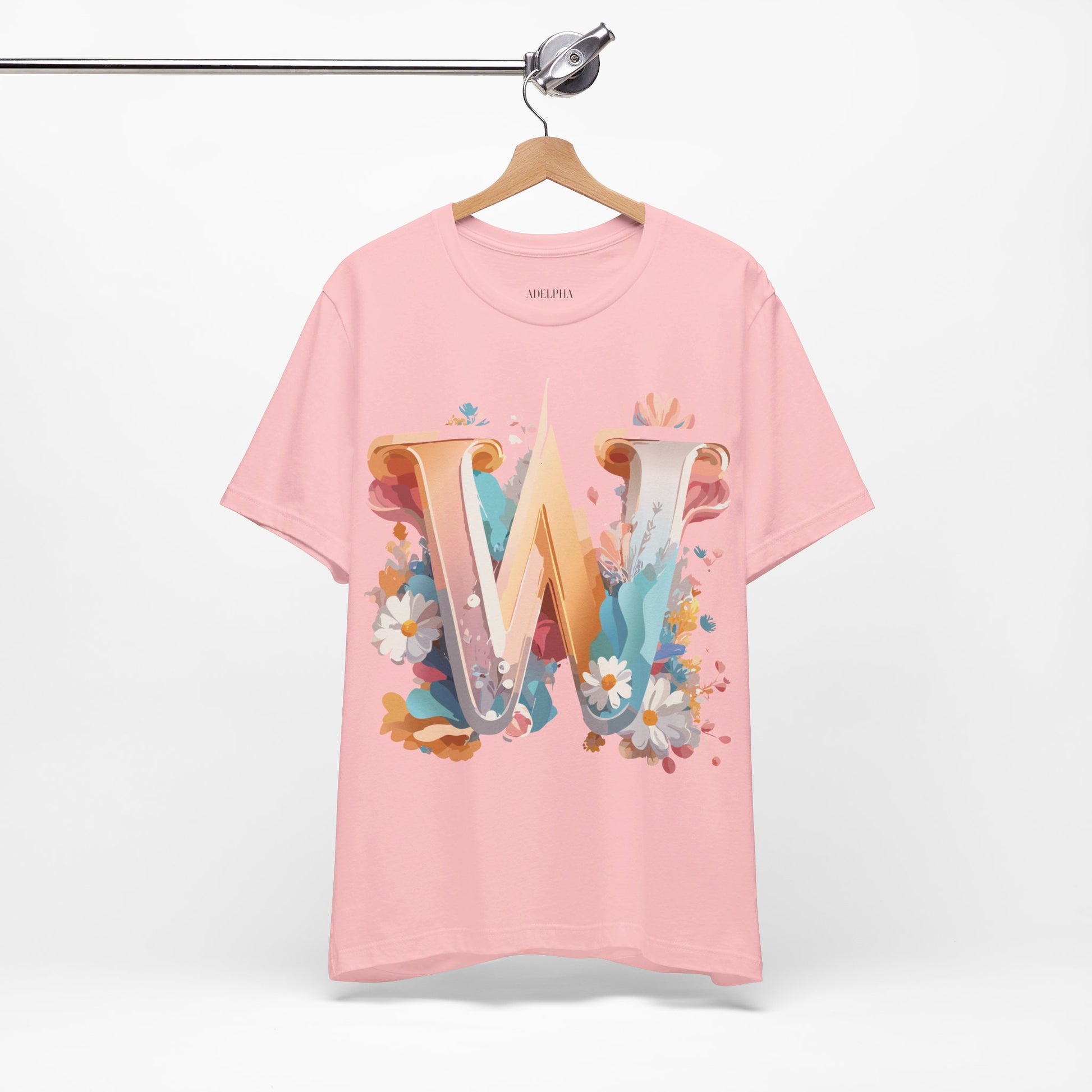 Natural Cotton Tee Shirt - Letters Collection - W Printify