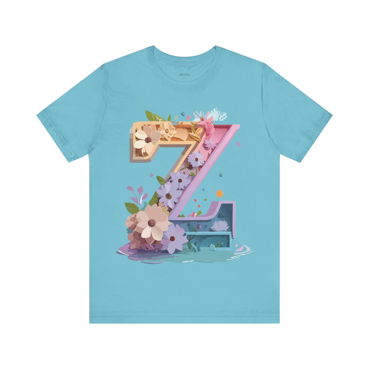 Natural Cotton Tee Shirt - Letters Collection - Z Printify