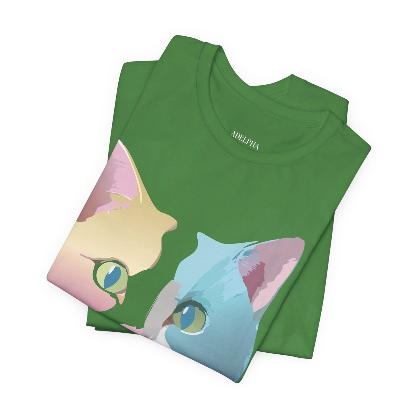 Natural Cotton Tee Shirt with Cat Printify
