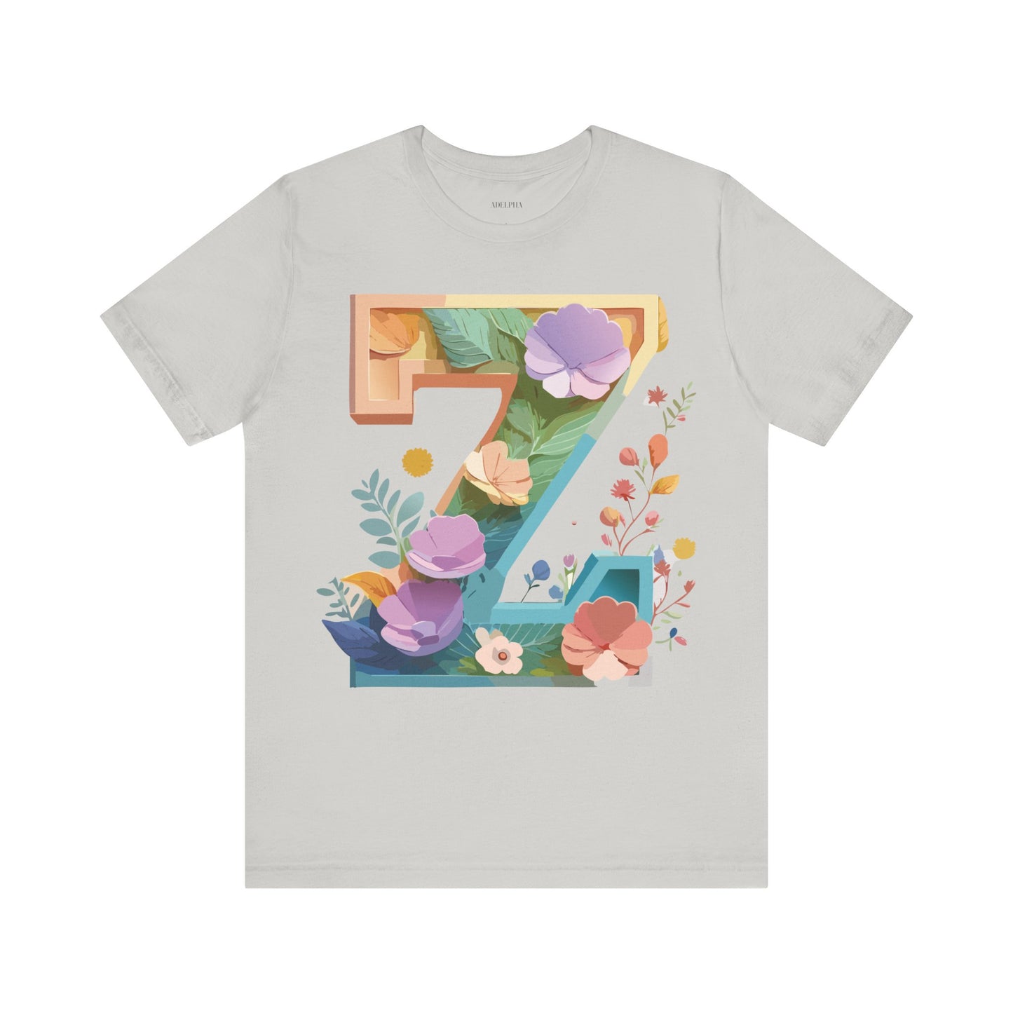 Natural Cotton Tee Shirt - Letters Collection - Z Printify