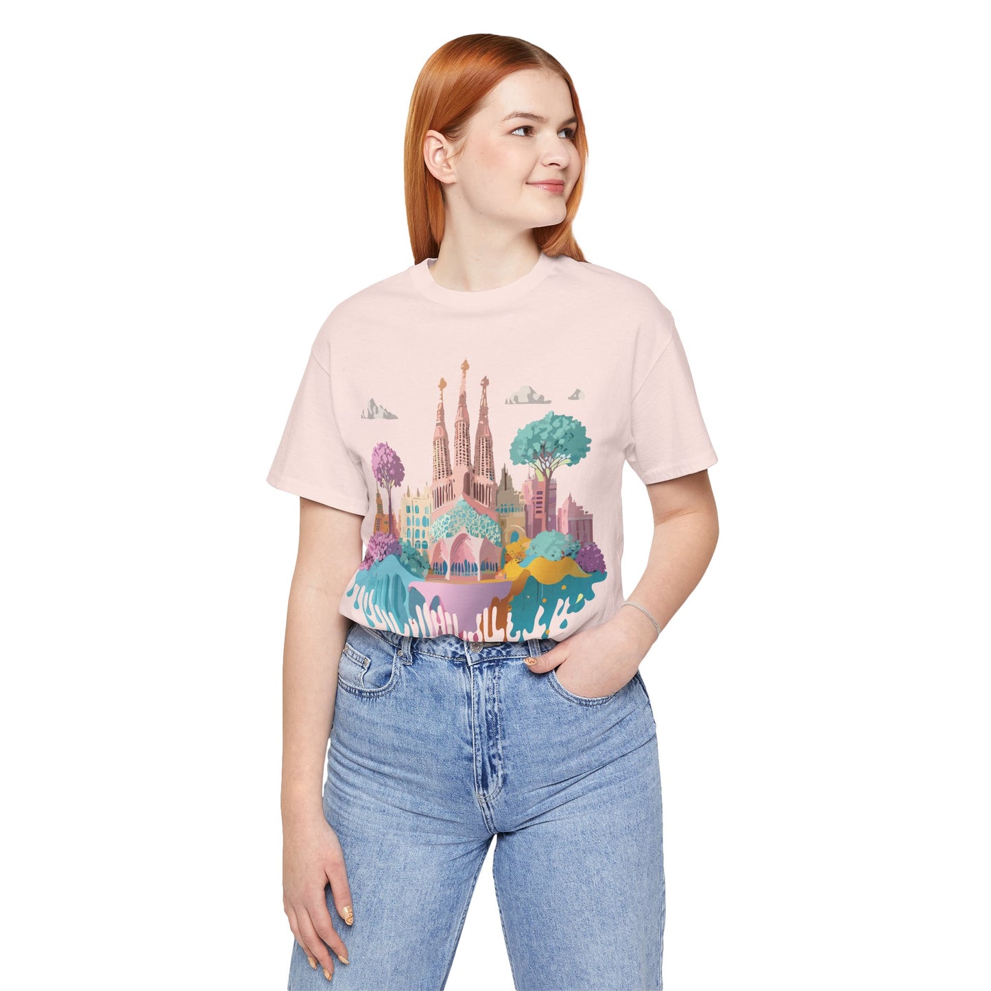 Tourist Shirt, Shirt with Barcelona - ADELPHA