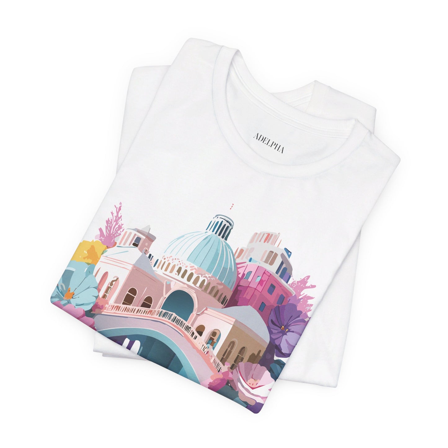 Natural Cotton Tee Shirt - Beautiful Places Collection - Venice Printify
