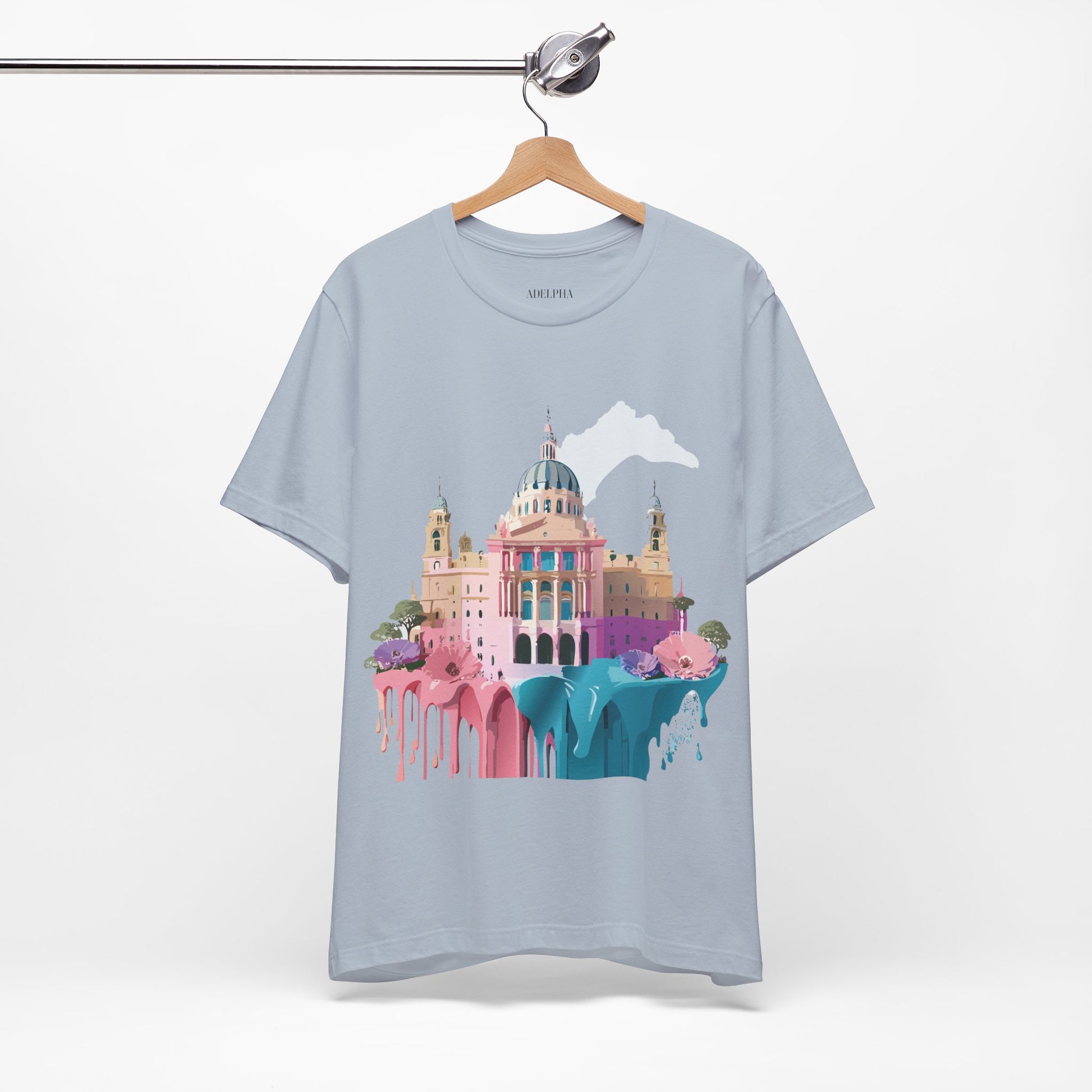 Natural Cotton Tee Shirt - Beautiful Places Collection - Madrid Printify
