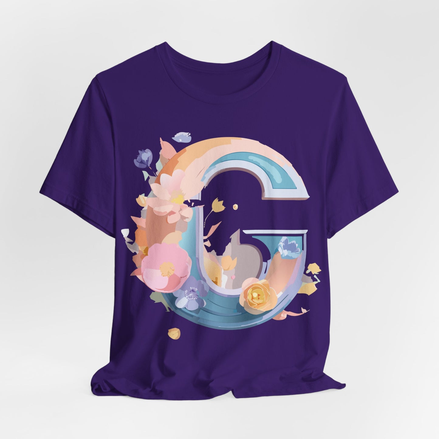 Natural Cotton Tee Shirt - Letters Collection - G Printify