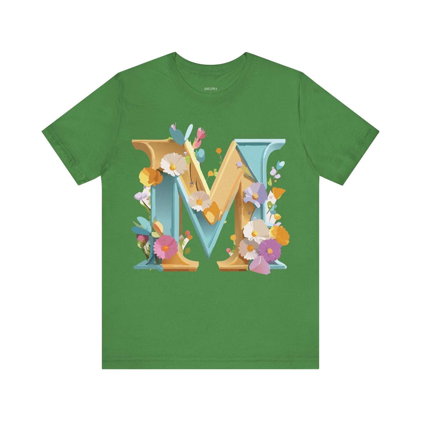Natural Cotton Tee Shirt - Letters Collection - M Printify