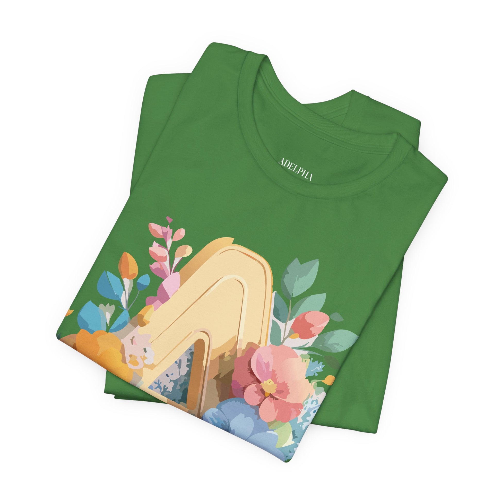 Natural Cotton Tee Shirt - Letters Collection - A Printify