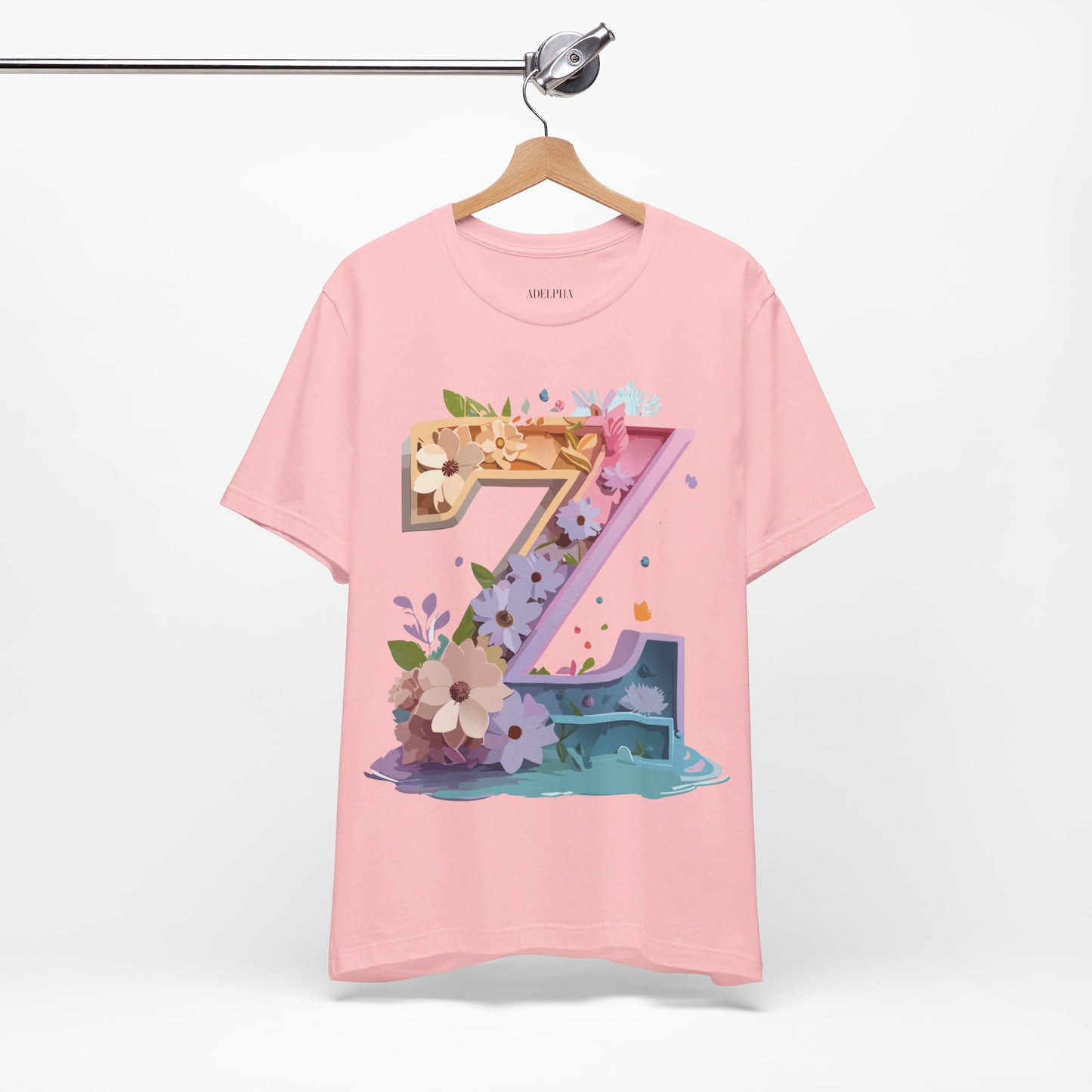 Natural Cotton Tee Shirt - Letters Collection - Z Printify