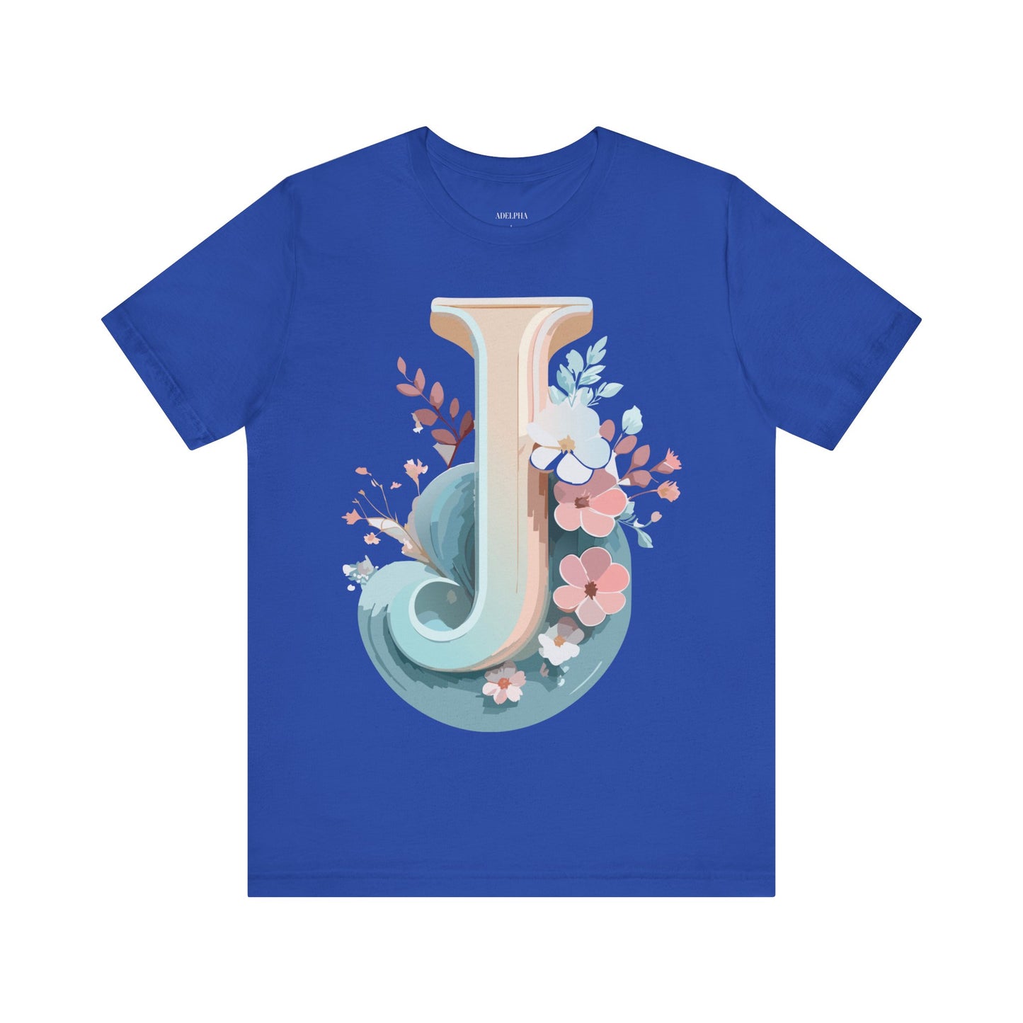 Natural Cotton Tee Shirt - Letters Collection - J Printify