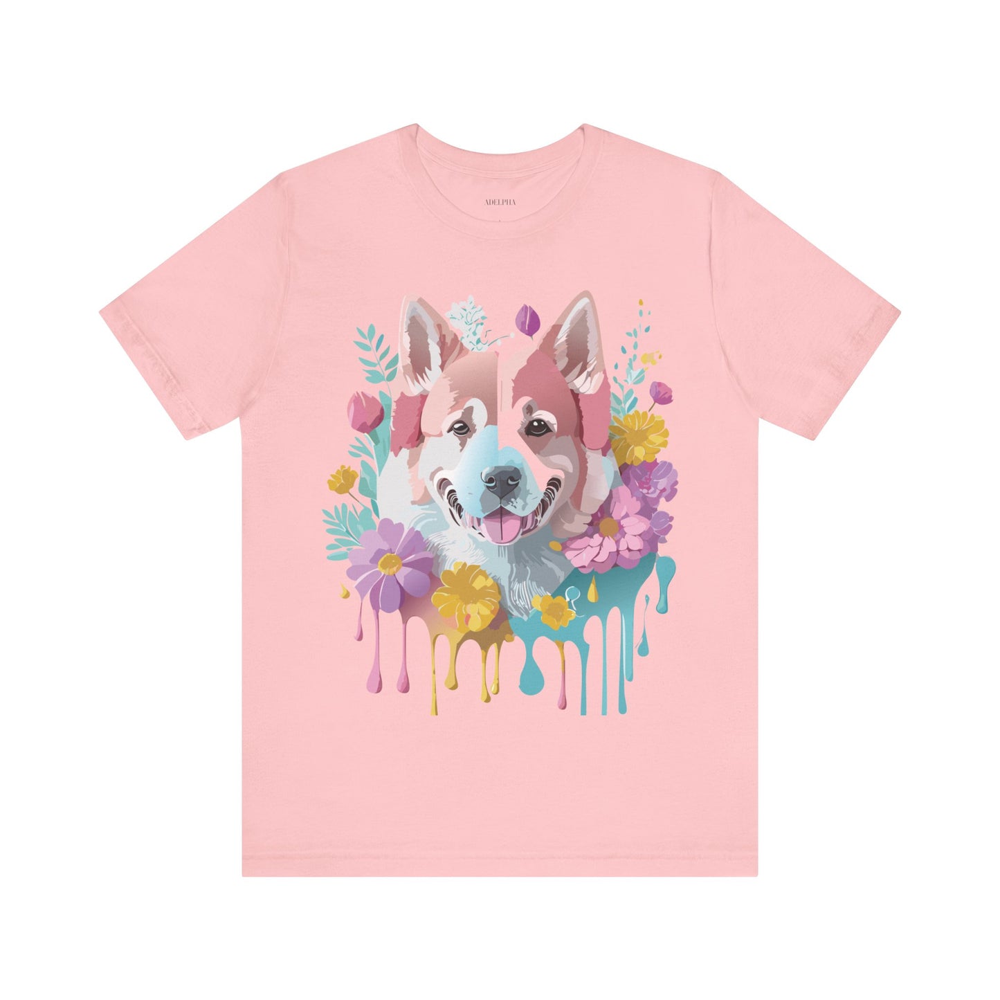 Natural Cotton Tee Shirt with Dog Printify