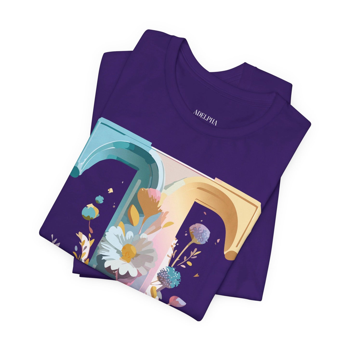 Natural Cotton Tee Shirt - Letters Collection - T Printify