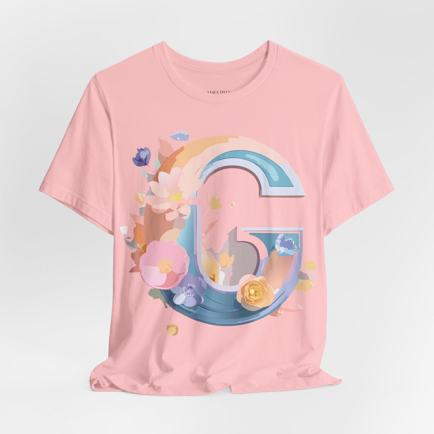 Natural Cotton Tee Shirt - Letters Collection - G Printify