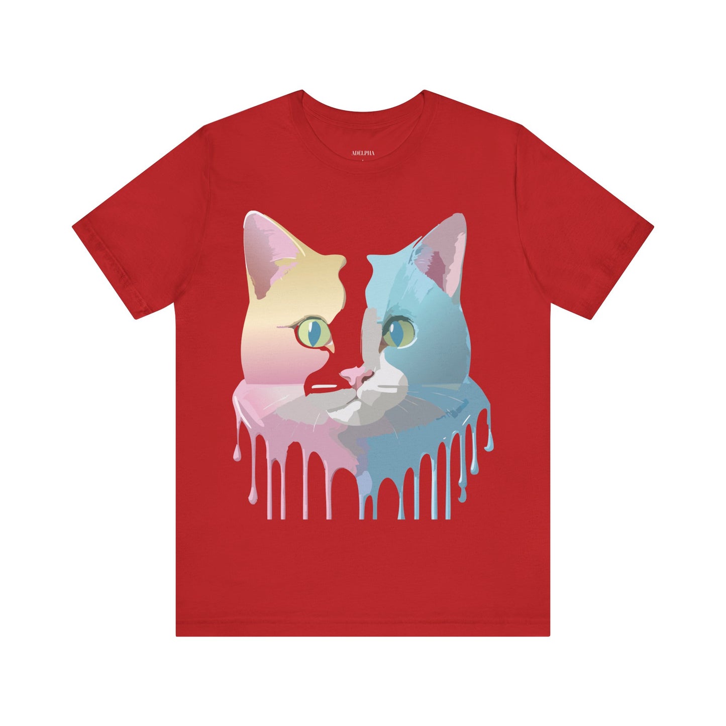 Natural Cotton Tee Shirt with Cat Printify