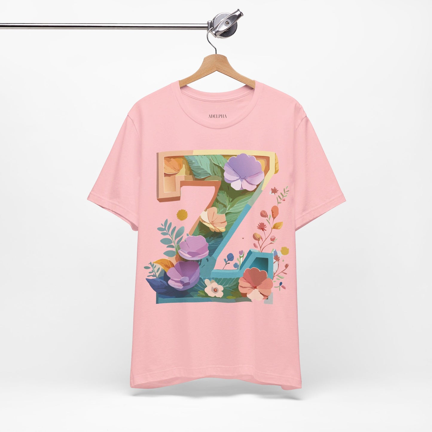 Natural Cotton Tee Shirt - Letters Collection - Z Printify