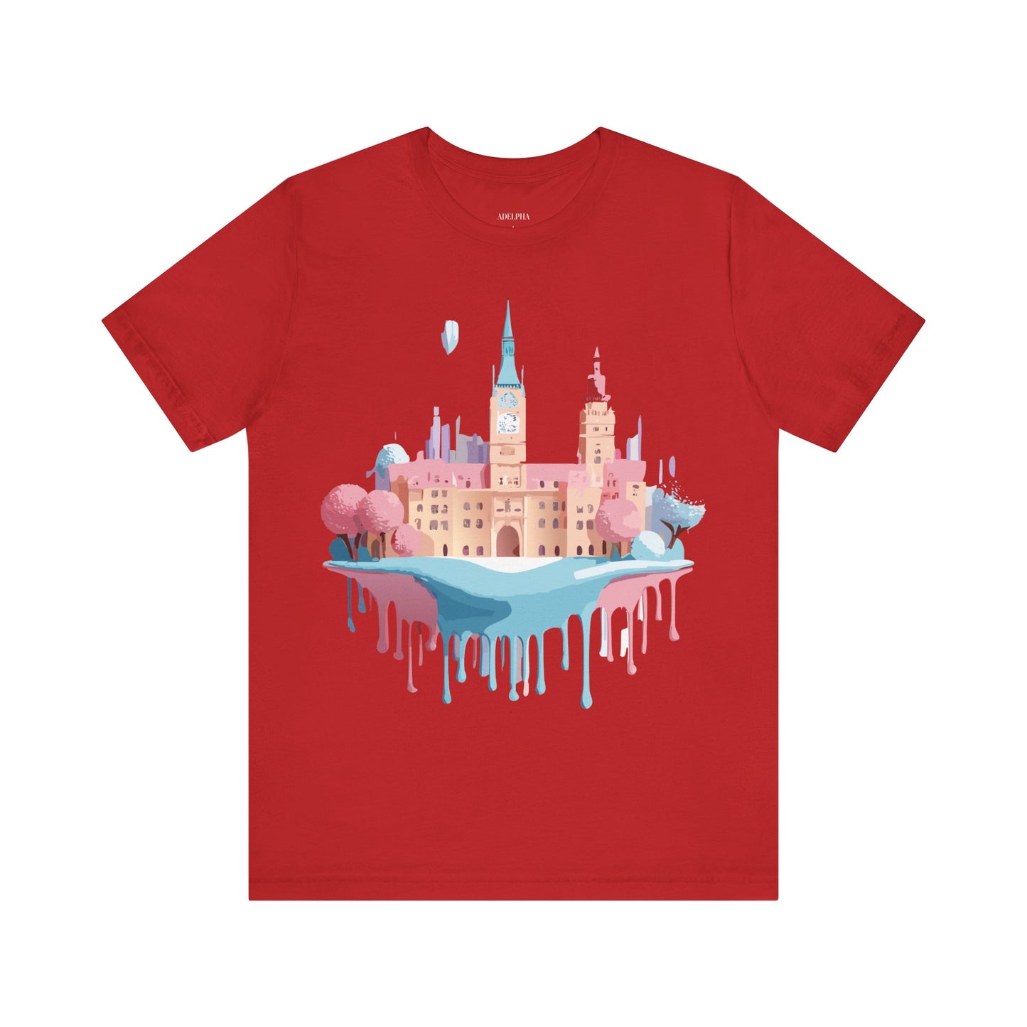 Natural Cotton Tee Shirt - Beautiful Places Collection - Prague Printify