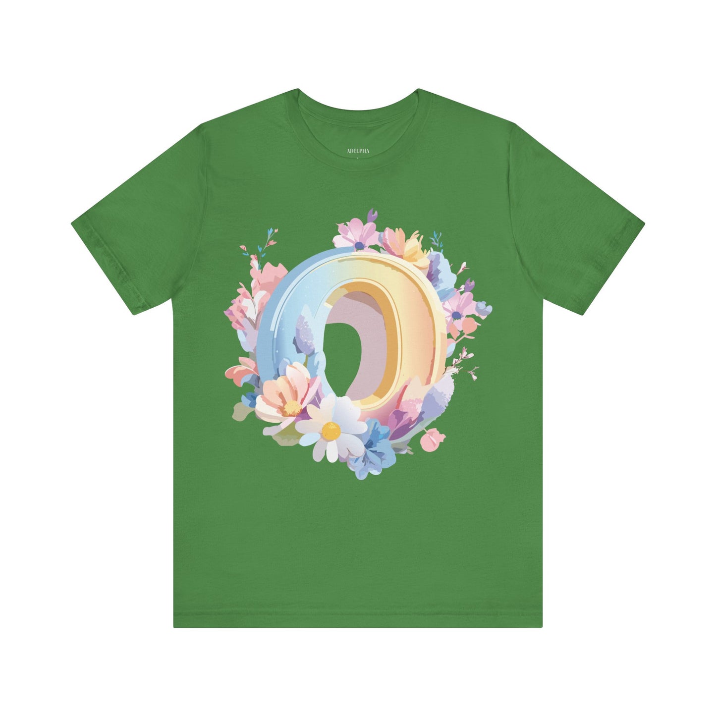 Natural Cotton Tee Shirt - Letters Collection - O Printify