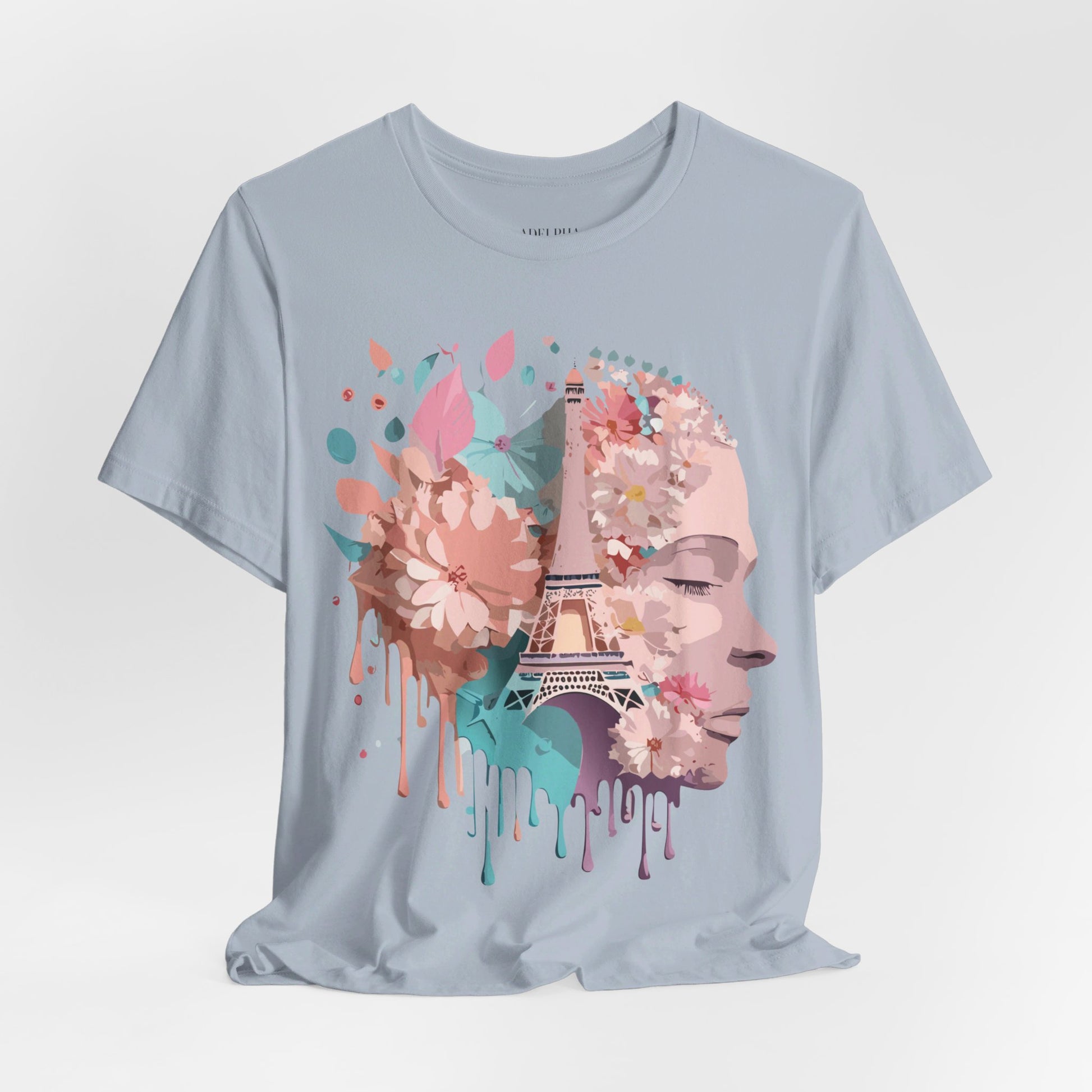 Natural Cotton Tee Shirt - Beautiful Places Collection - Paris Printify