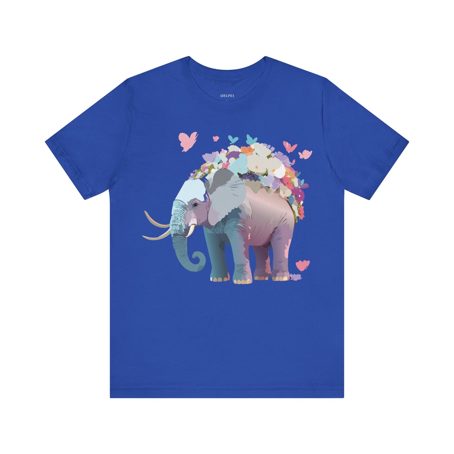 Natural Cotton Tee Shirt with Elephant Printify