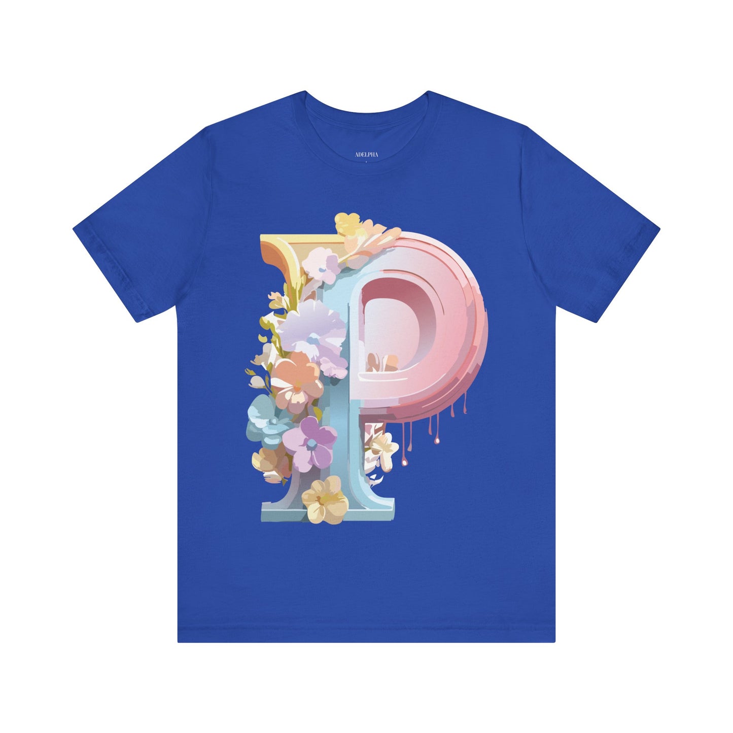 Natural Cotton Tee Shirt - Letters Collection - P Printify