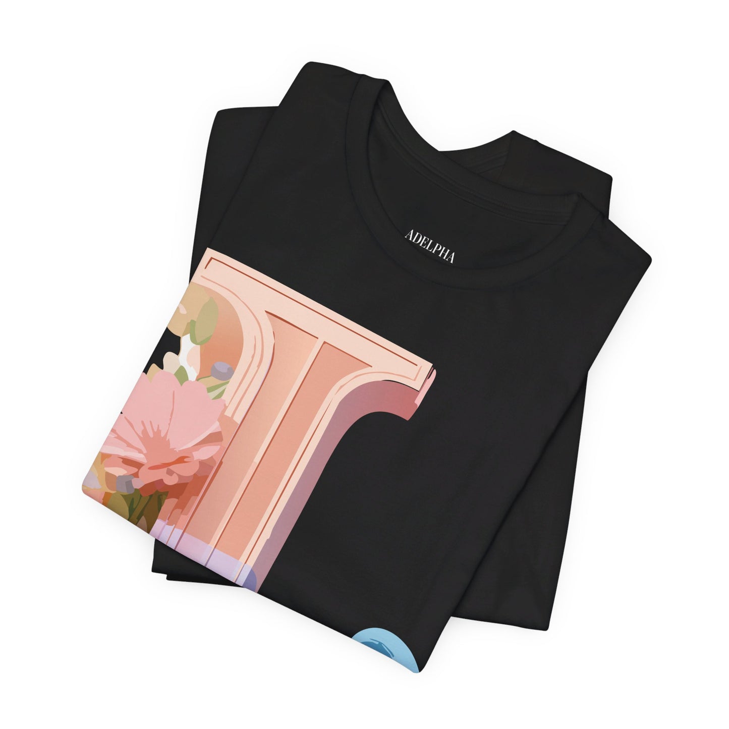 Natural Cotton Tee Shirt - Letters Collection - L Printify