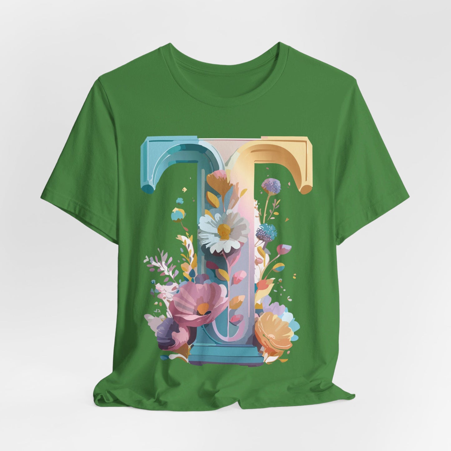 Natural Cotton Tee Shirt - Letters Collection - T Printify