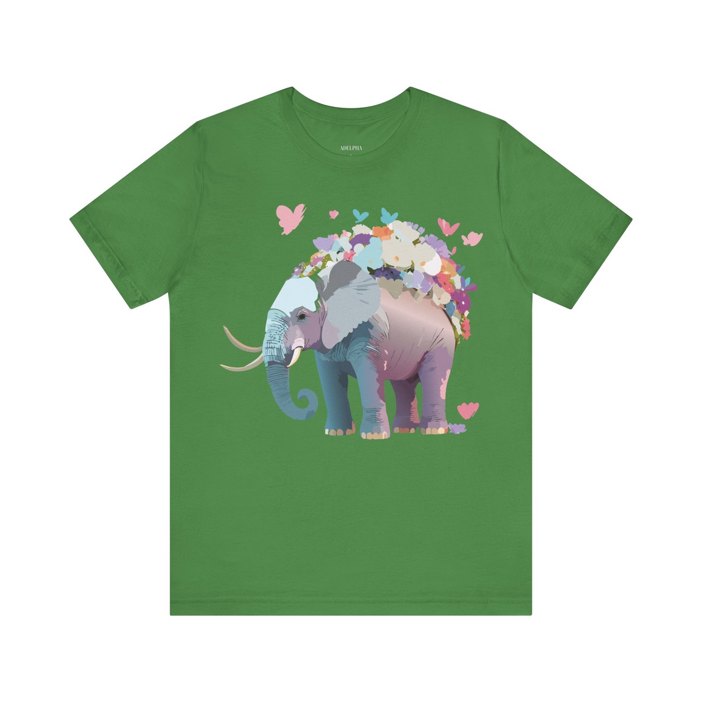 Natural Cotton Tee Shirt with Elephant Printify