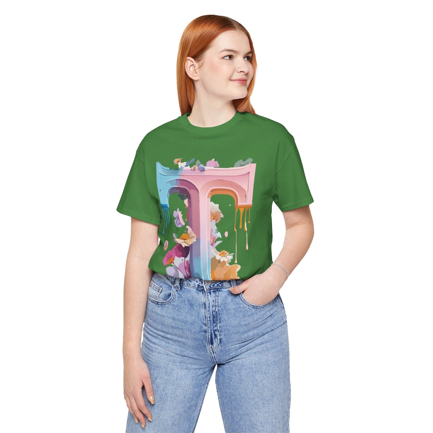 Natural Cotton Tee Shirt - Letters Collection - T Printify