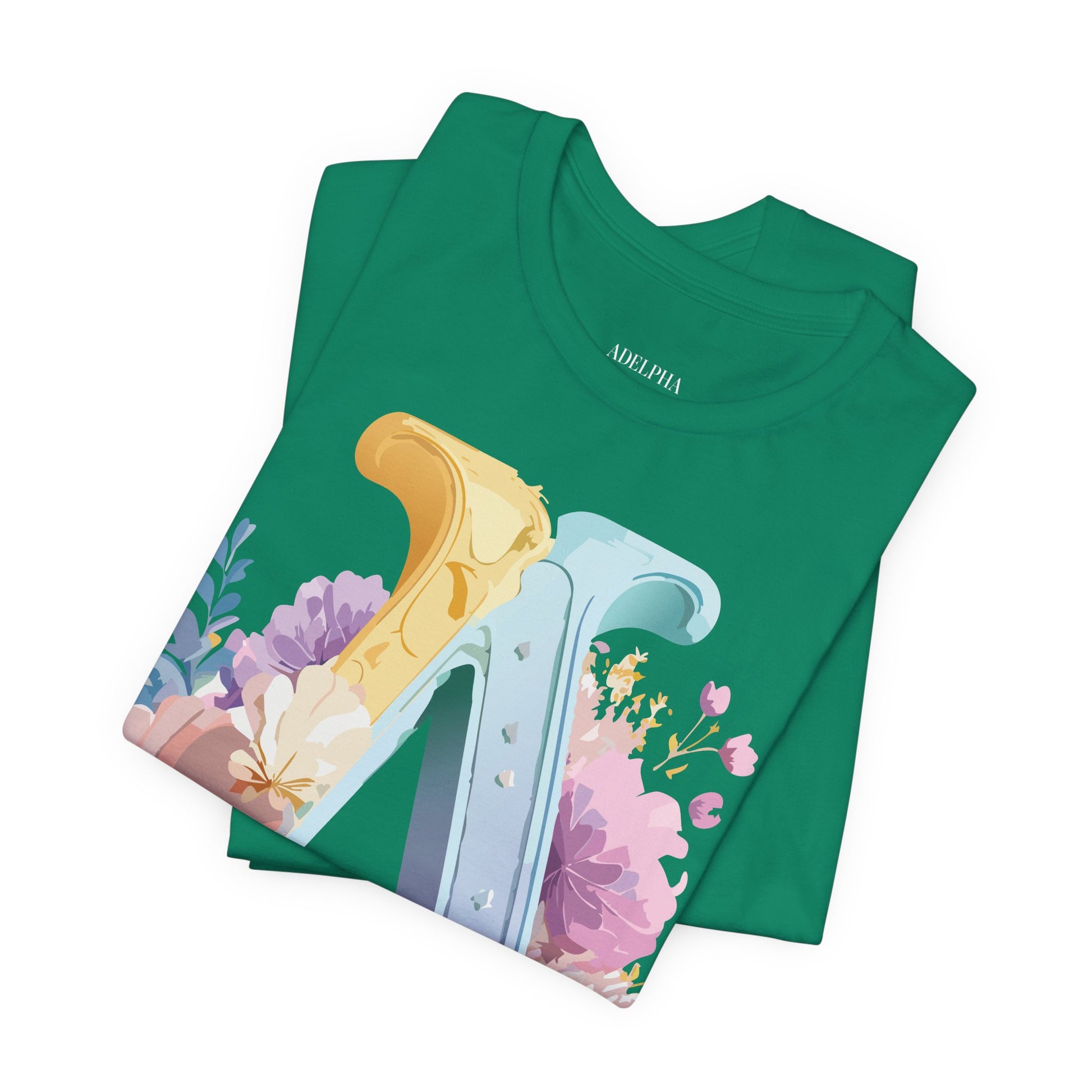 Natural Cotton Tee Shirt - Letters Collection - A Printify