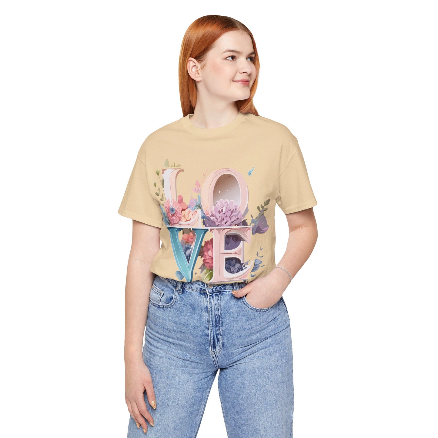 Natural Cotton Tee Shirt - Love story Collection Printify