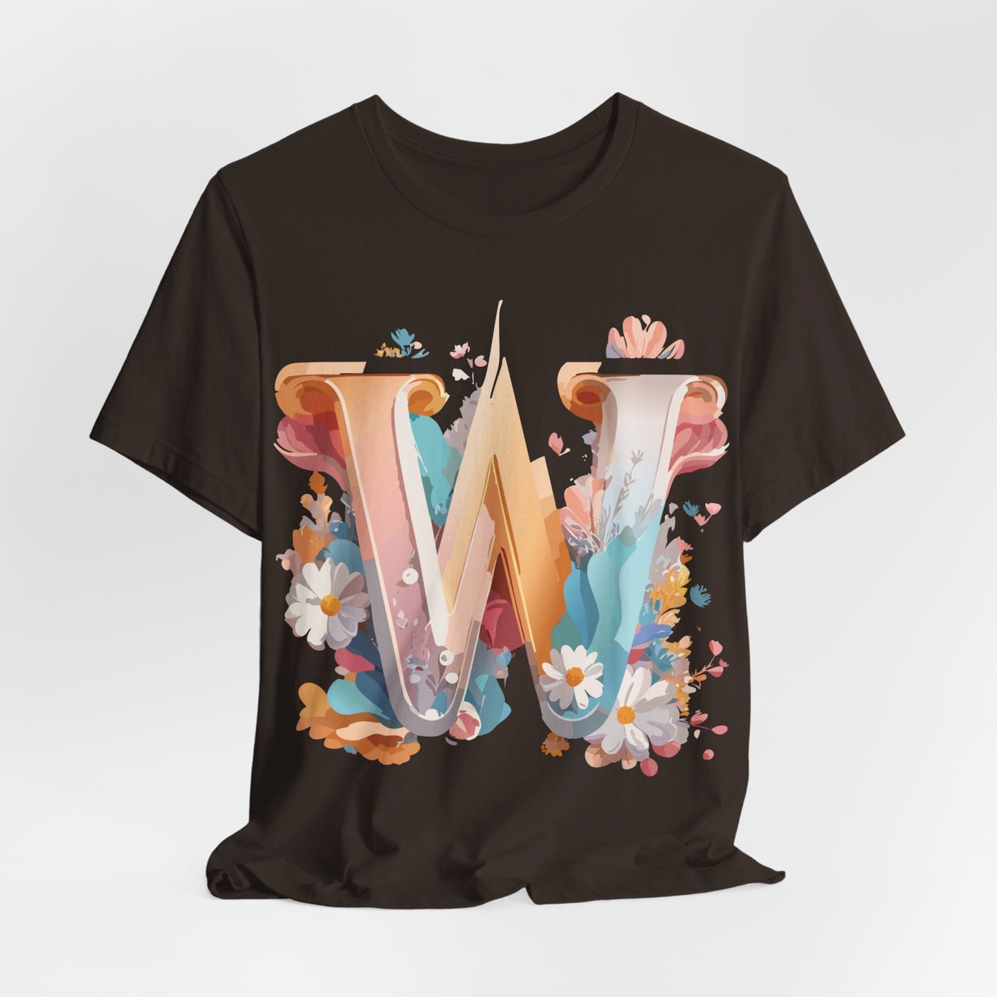 Natural Cotton Tee Shirt - Letters Collection - W Printify