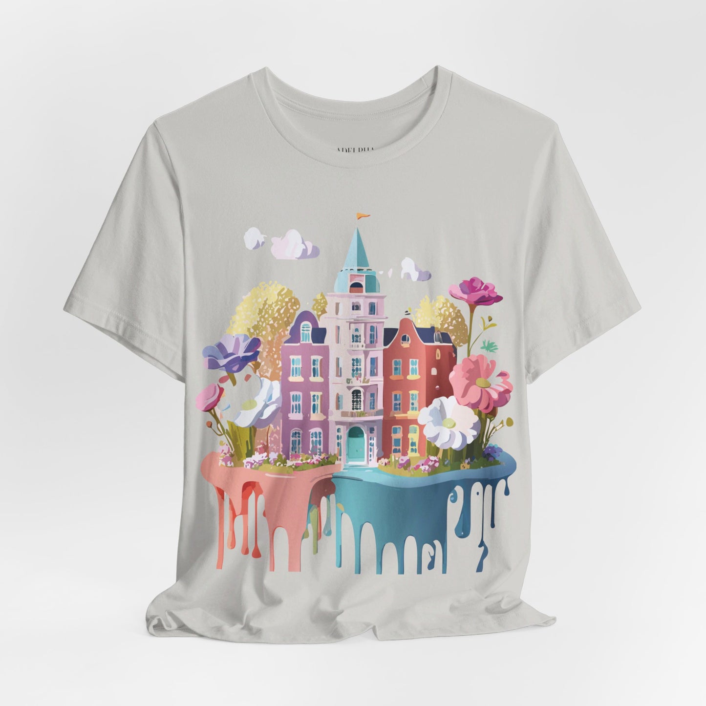 Natural Cotton Tee Shirt - Beautiful Places Collection - Amsterdam Printify
