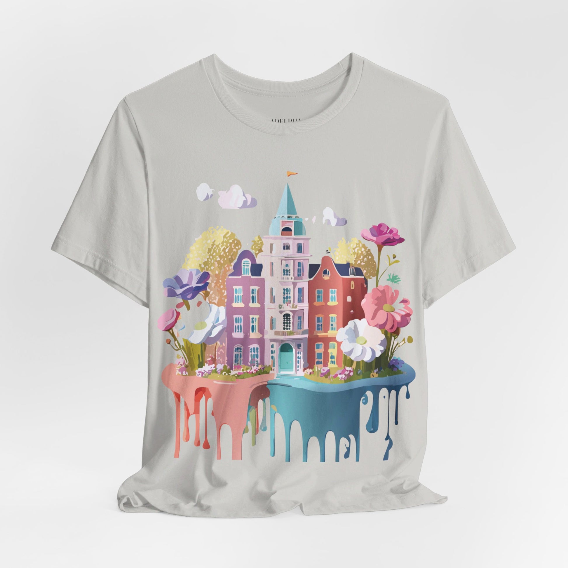 Natural Cotton Tee Shirt - Beautiful Places Collection - Amsterdam Printify