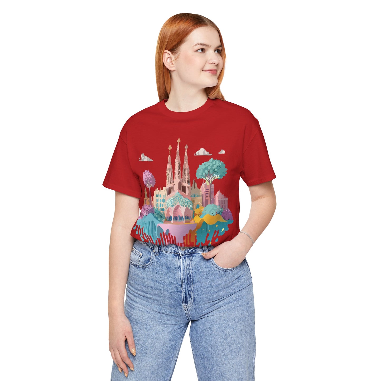 Tourist Shirt, Shirt with Barcelona - ADELPHA