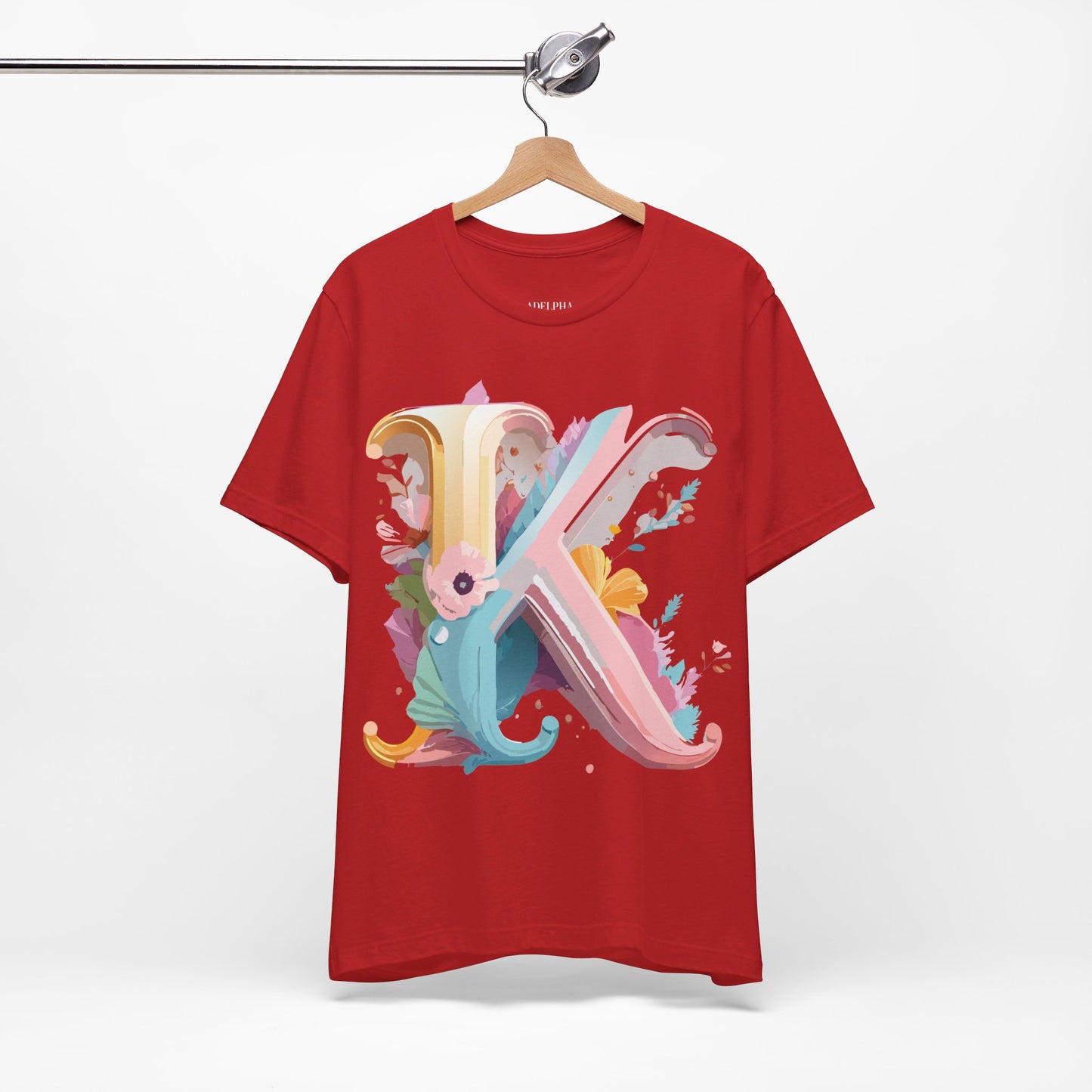 Natural Cotton Tee Shirt - Letters Collection - K Printify