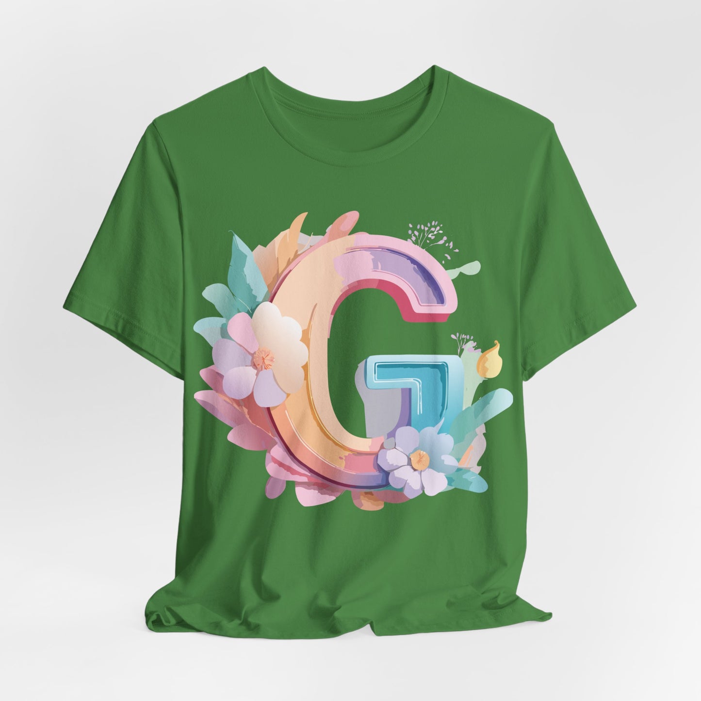 Natural Cotton Tee Shirt - Letters Collection - G Printify