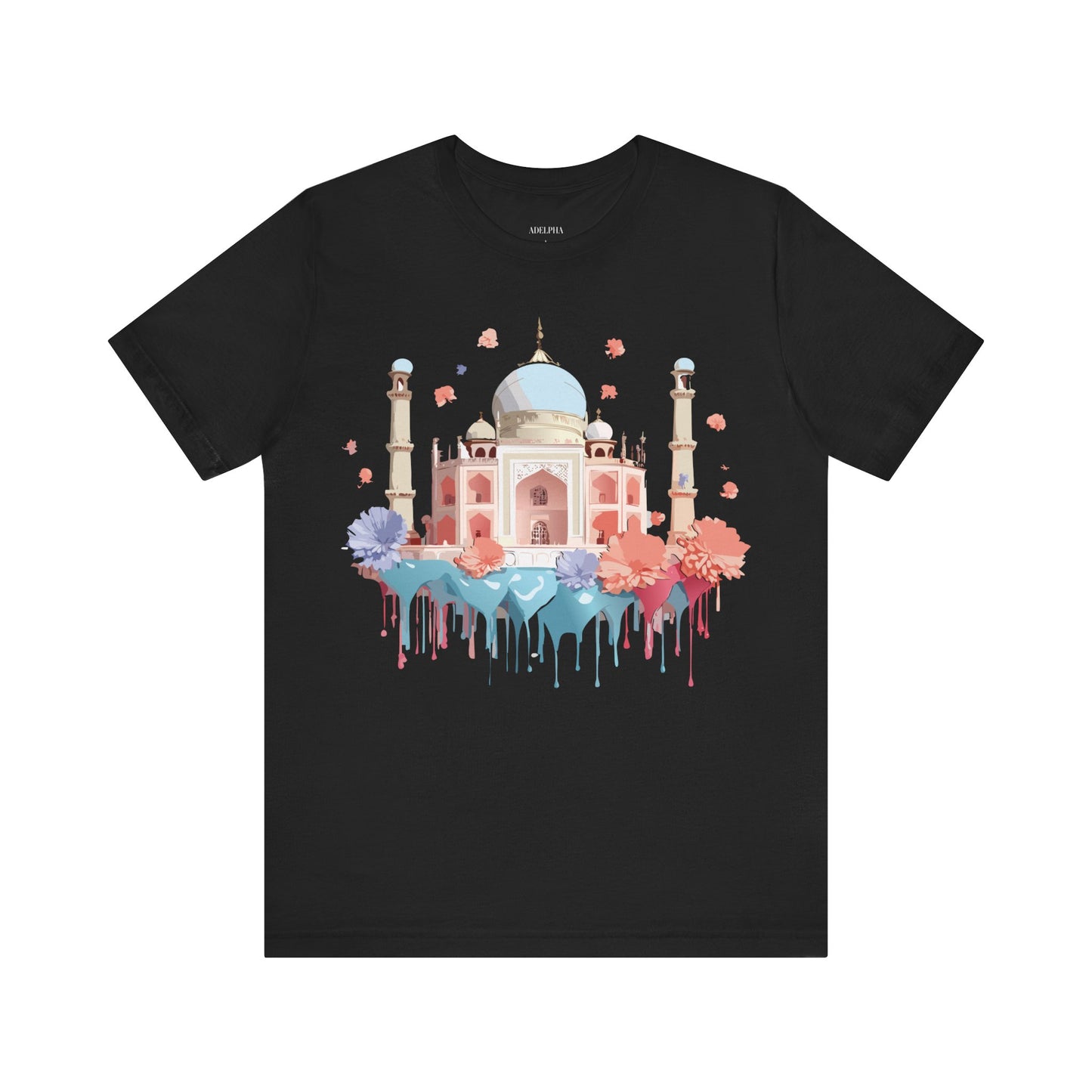 Natural Cotton Tee Shirt - Taj Mahal, India Printify