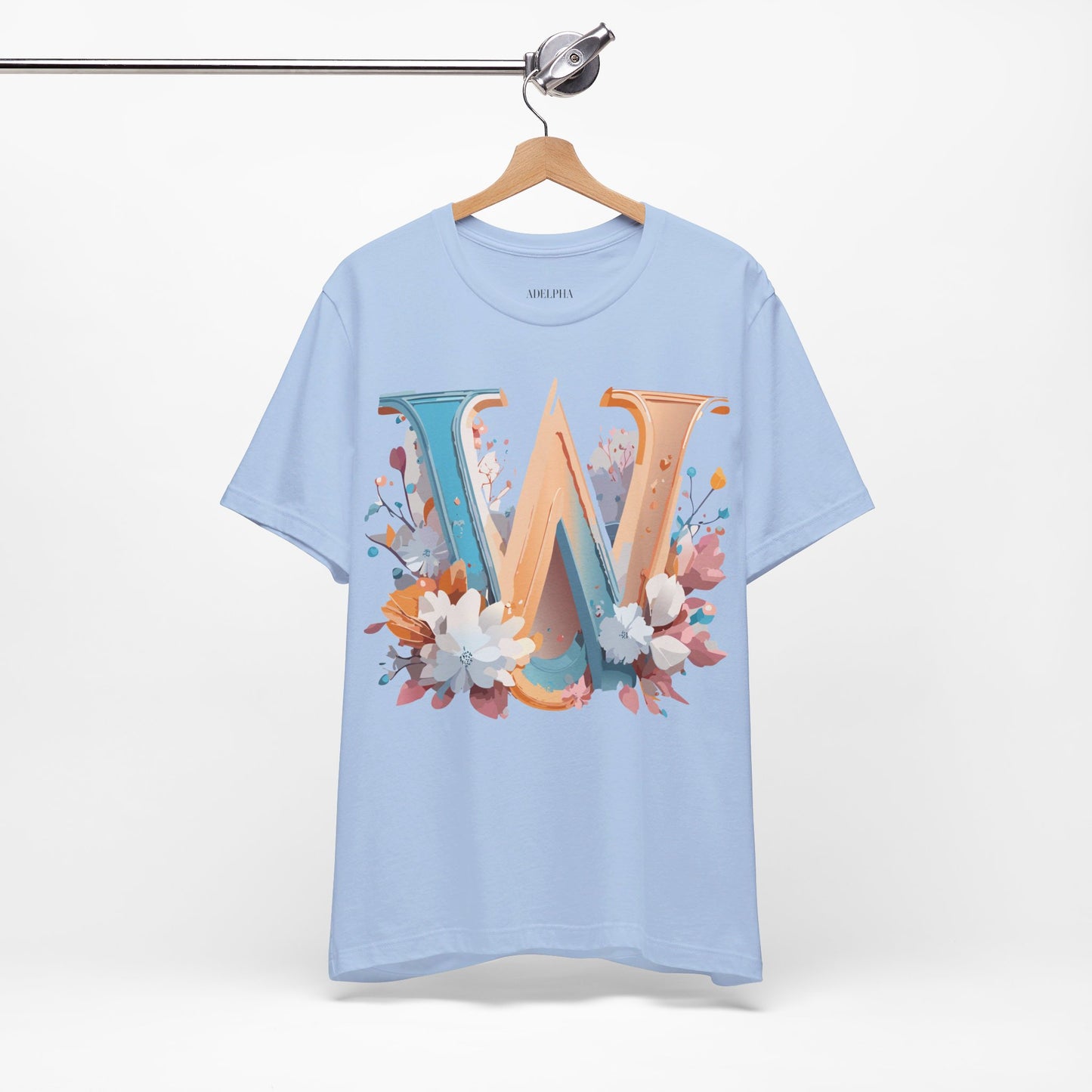 Natural Cotton Tee Shirt - Letters Collection - W Printify