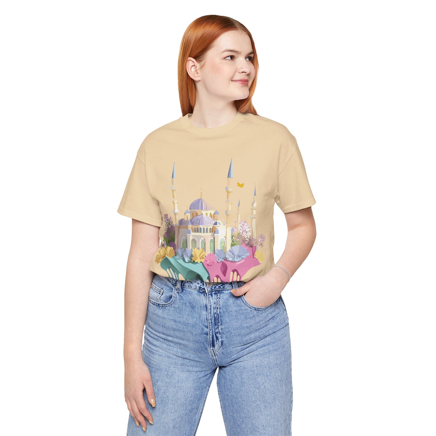 Natural Cotton Tee Shirt - Istanbul, Turkey Printify