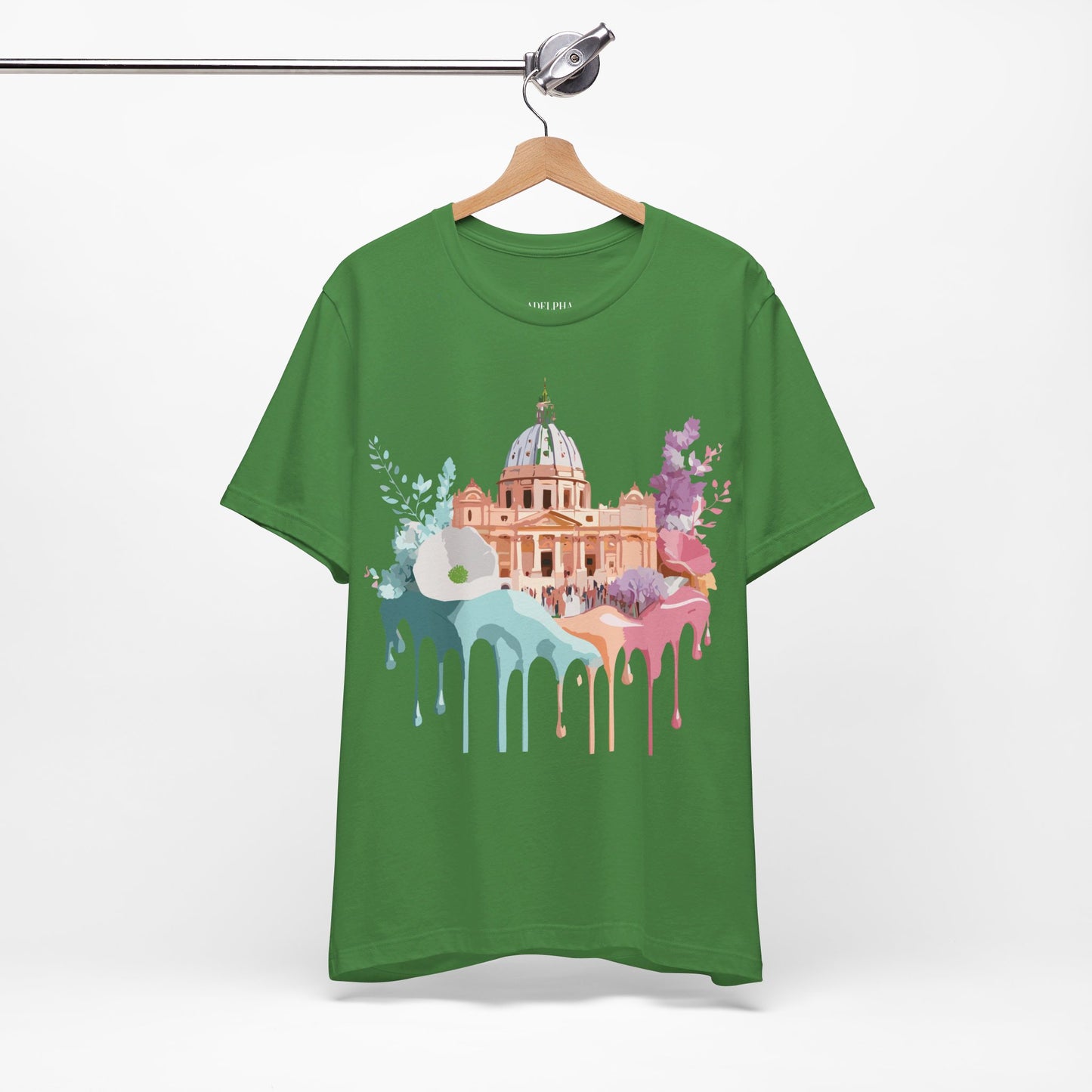 Natural Cotton Tee Shirt - Beautiful Places Collection - Rome Printify
