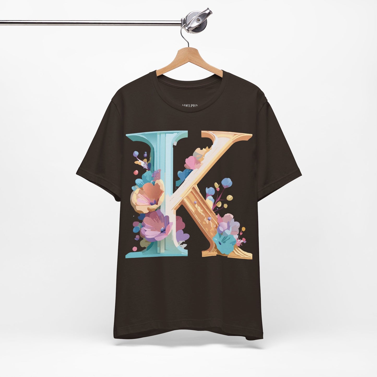 Natural Cotton Tee Shirt - Letters Collection - K Printify