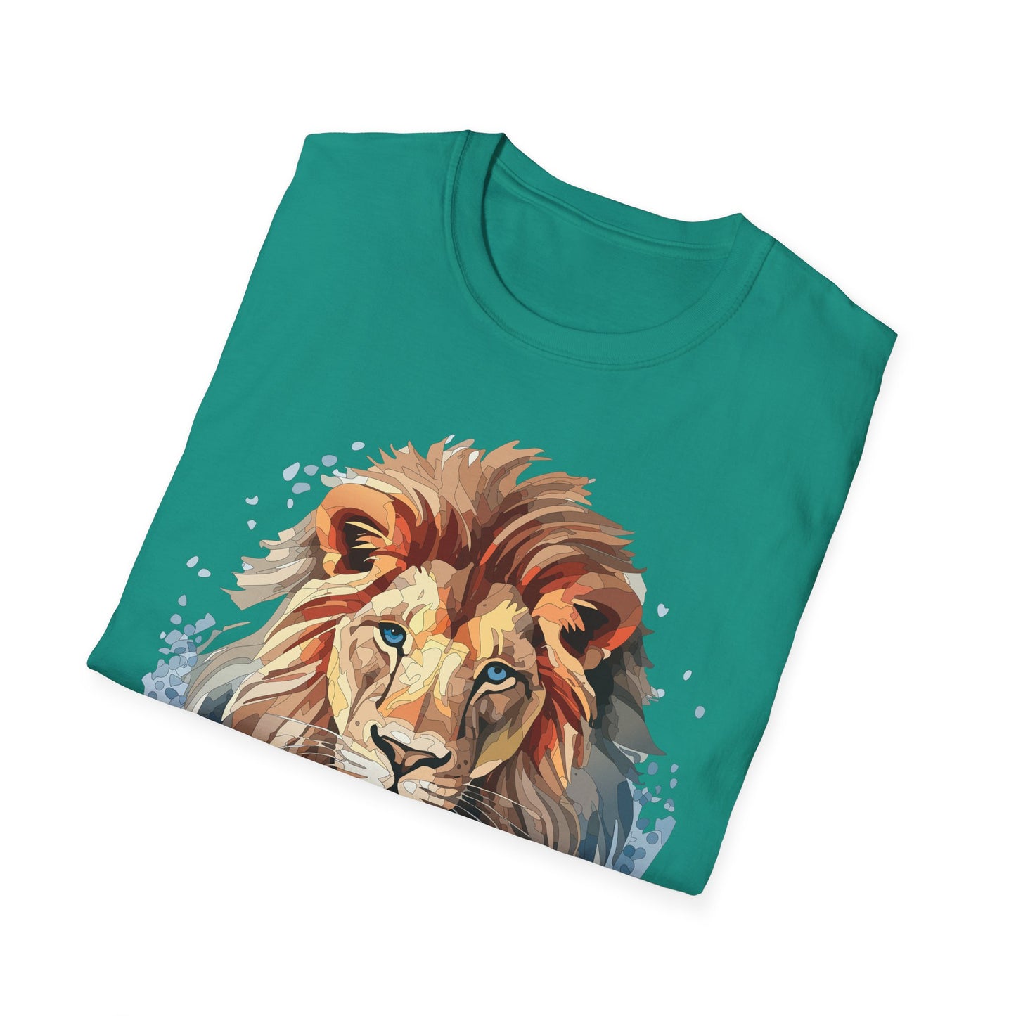 Lion Shirt, Shirt with Lion, Floral Lion Tee, Shirt with Animals